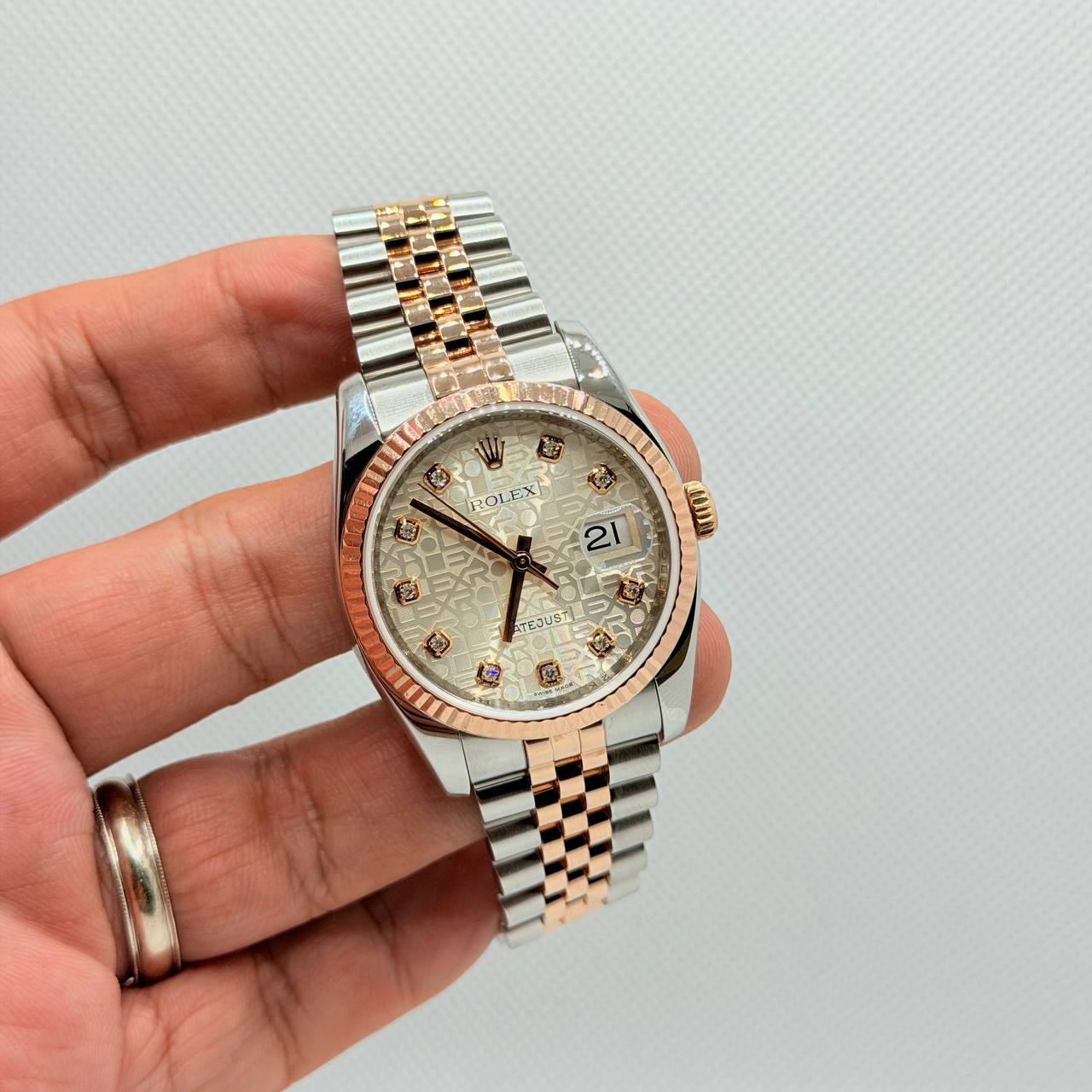 Rolex Pre Owned 08/2013 Rolex 116231 Datejust 36 Silver C
